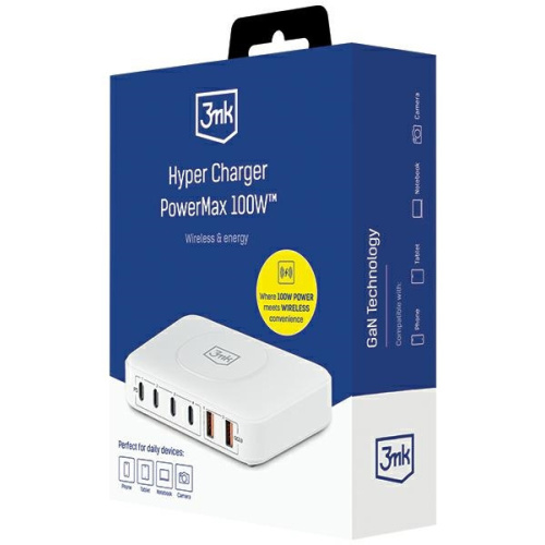 3MK Distributor - 5903108527255 - 3MK5285 - 3MK Hyper Charger PowerMax Charging Station 100W 4xUSB-C PD + 2xUSB-A QC - B2B homescreen