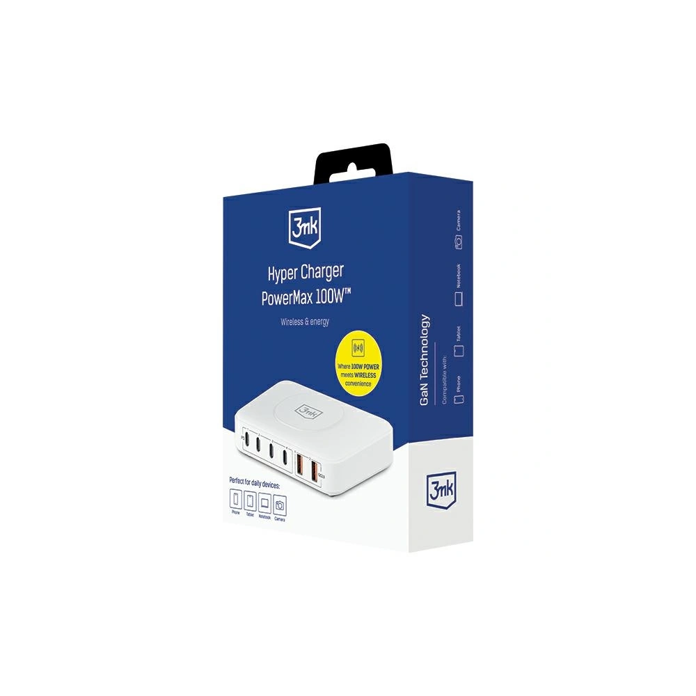 Hurtownia GSM - Ladestation 3MK Hyper Charger PowerMax 100W 4xUSB-C PD + 2xUSB-A QC - 3MK5285 - {ean13} - Hurt