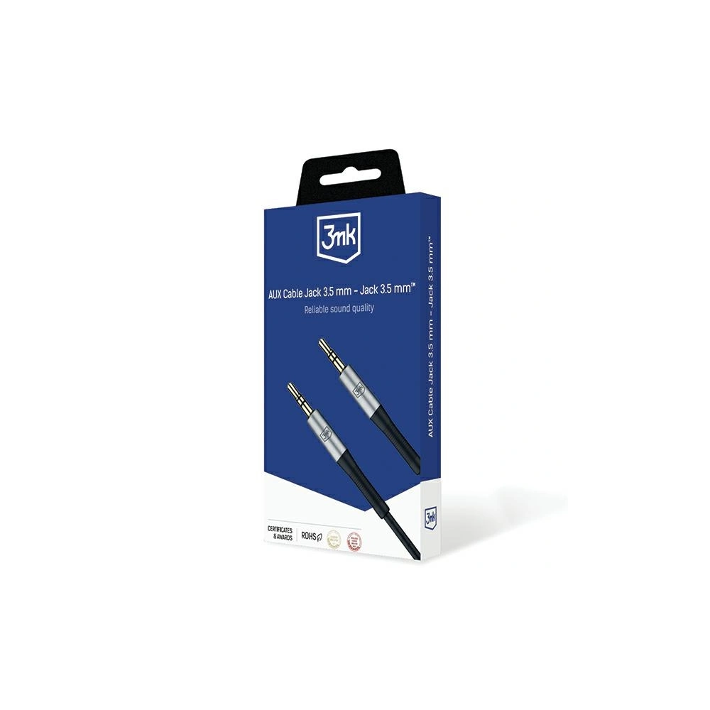Hurtownia GSM - Cablul 3MK AUX jack 3,5mm / jack 3,5mm 1m - 3MK5287 - {ean13} - Hurt