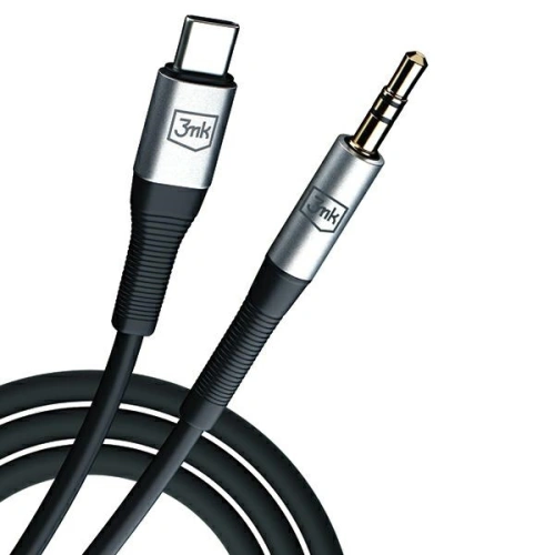 Kabel 3MK AUX USB-C / jack 3,5mm 1m