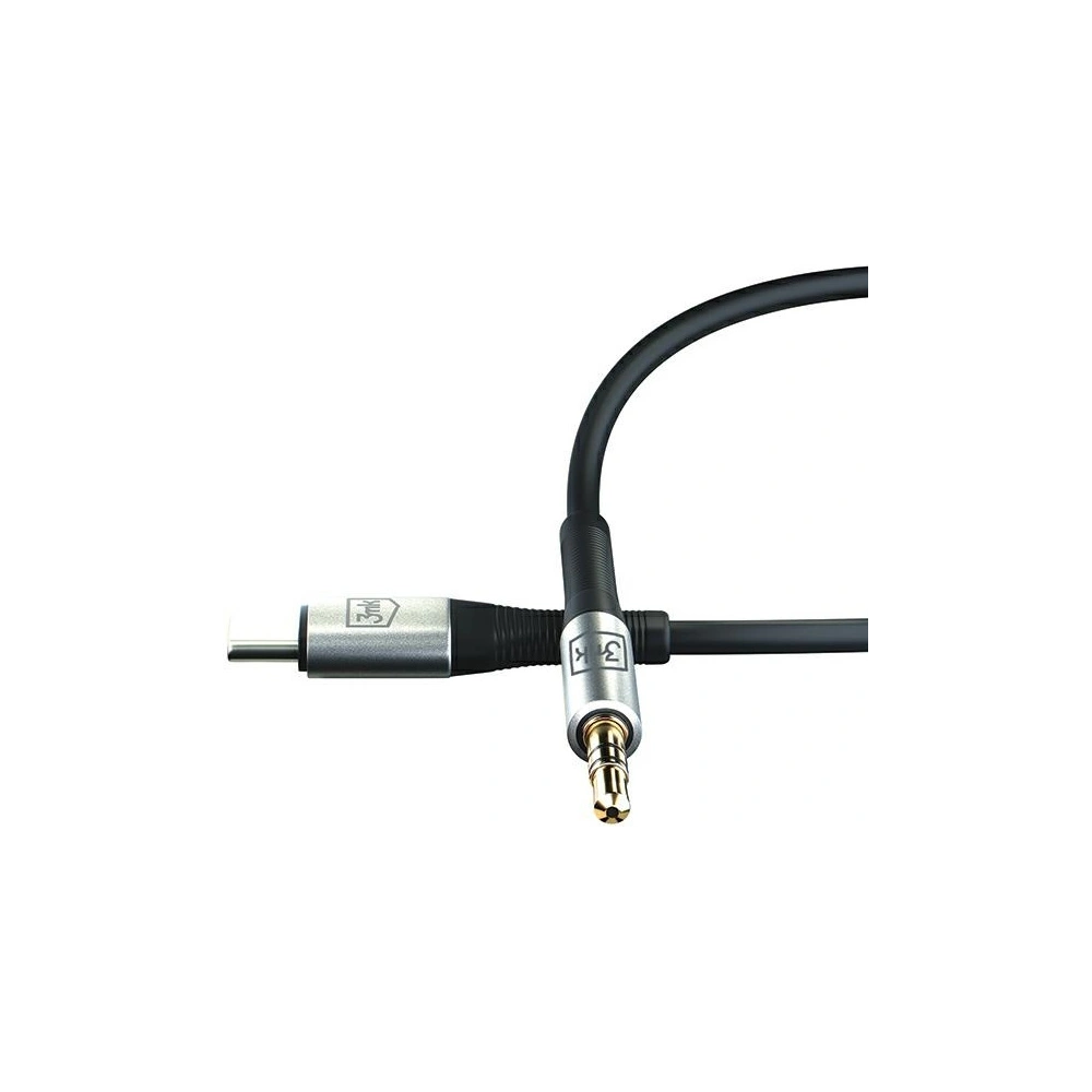 Kabel 3MK AUX USB-C / Klinke 3,5mm 1m