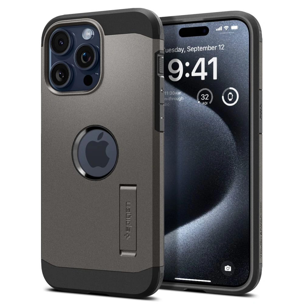 Wholesale Spigen Tough Armor Mag MagSafe Apple iPhone 15 Pro Max Gunmetal - SPN3113 - {ean13} - Hurt