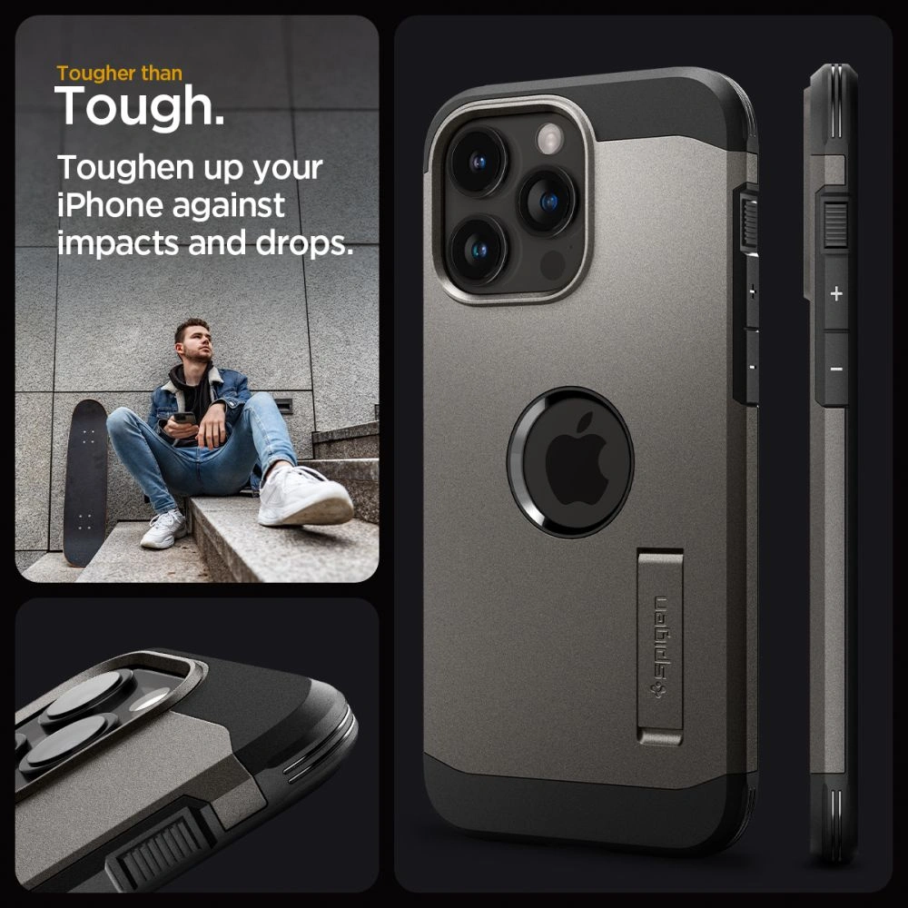 Hurtownia GSM - Case Spigen Tough Armor Mag MagSafe Apple iPhone 15 Pro Max Gunmetal - SPN3113 - {ean13} - Hurt