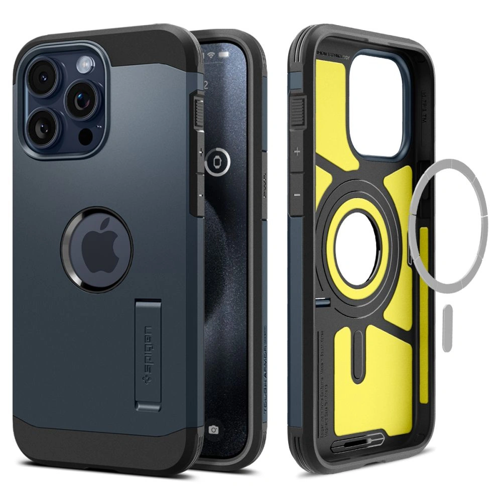 Hurtownia GSM - Etui Spigen Tough Armor Mag MagSafe Apple iPhone 15 Pro Max Metal Slate - SPN3114 - {ean13} - Hurt