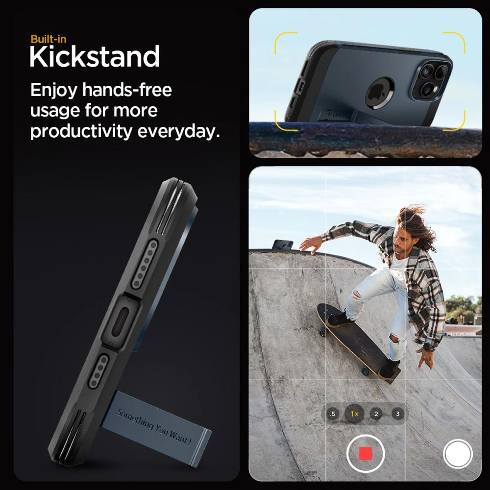 Hurtownia GSM - Etui Spigen Tough Armor Mag MagSafe Apple iPhone 15 Pro Max Metal Slate - SPN3114 - {ean13} - Hurt