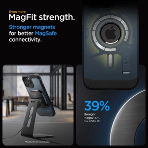 Wholesale Spigen Tough Armor Mag MagSafe Apple iPhone 15 Pro Max Metal Slate - SPN3114 - {ean13} - Hurt