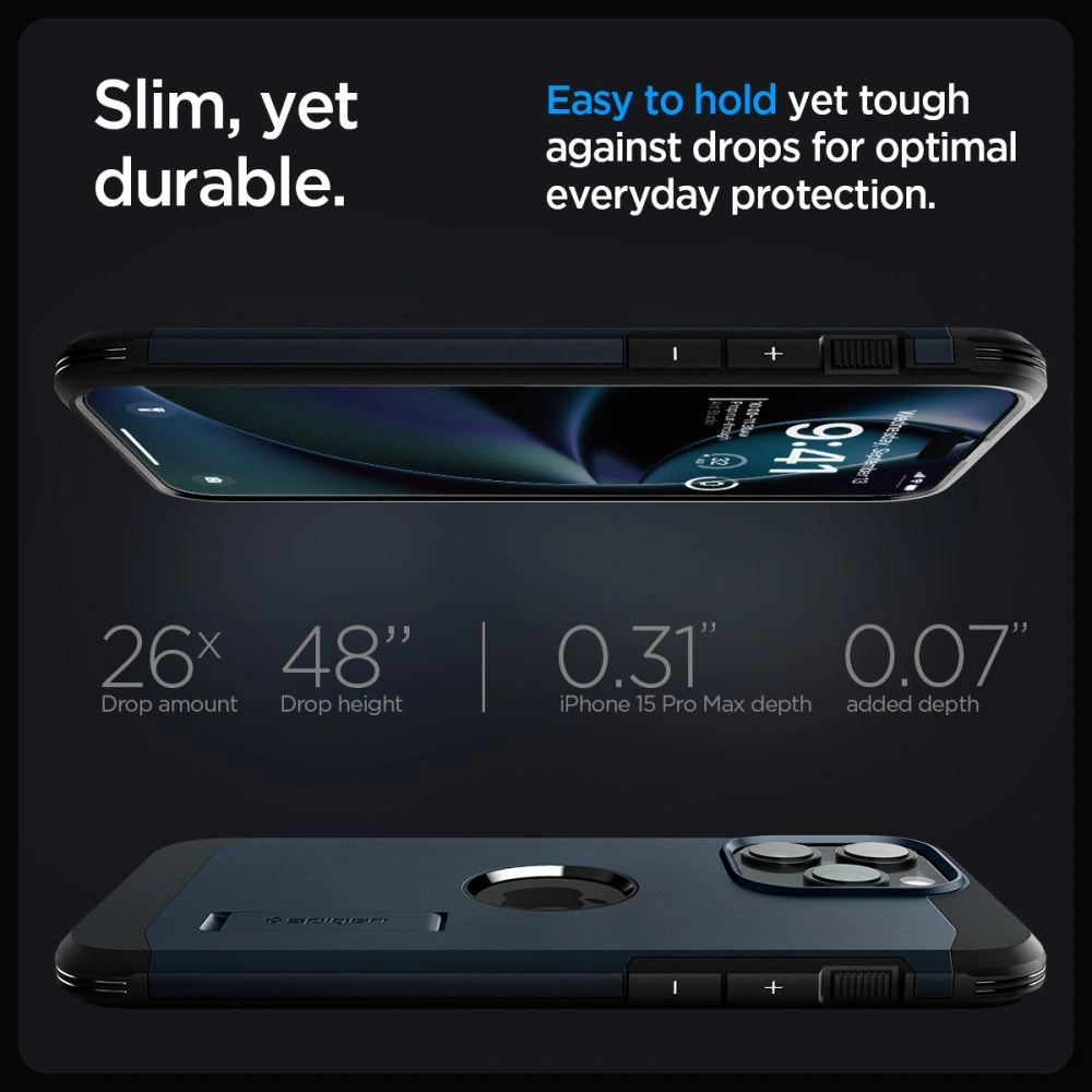 Hurtownia GSM - Etui Spigen Tough Armor Mag MagSafe Apple iPhone 15 Pro Max Metal Slate - SPN3114 - {ean13} - Hurt