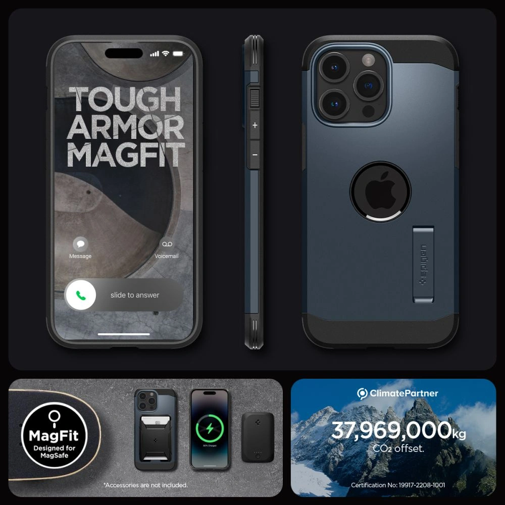 Hurtownia GSM - Etui Spigen Tough Armor Mag MagSafe Apple iPhone 15 Pro Max Metal Slate - SPN3114 - {ean13} - Hurt