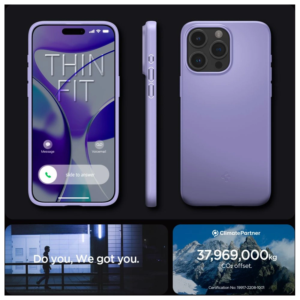 Case Spigen Thin Fit Apple iPhone 15 Pro Iris Purple