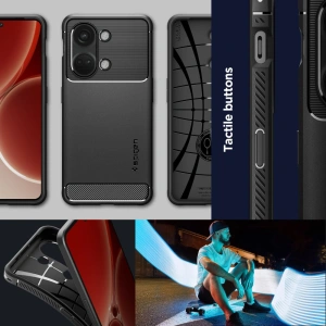 Wholesale Spigen Rugged Armor OnePlus Nord 3 5G Matte Black - SPN3118 - {ean13} - Hurt