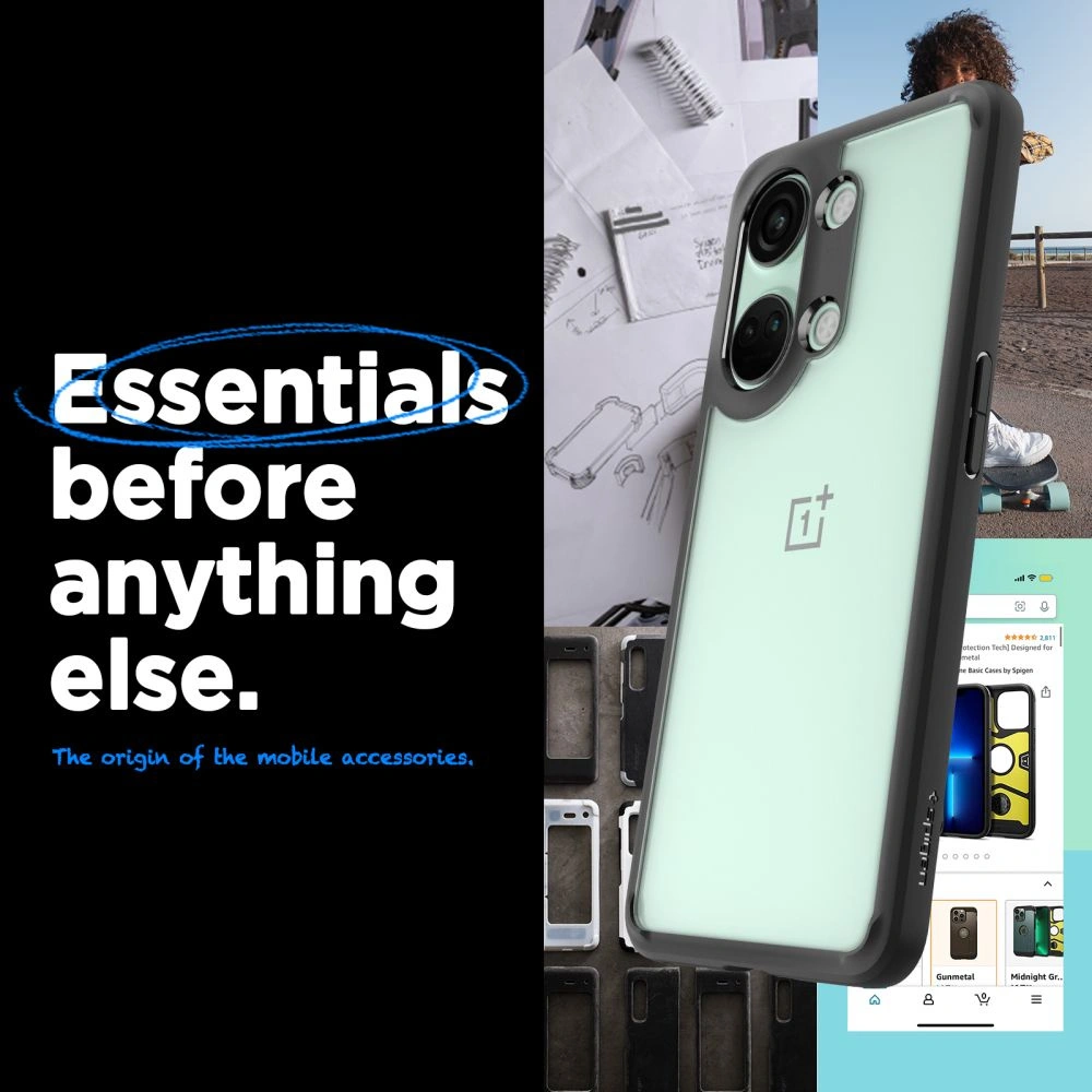 Hurtownia GSM - Etui Spigen Ultra Hybrid OnePlus Nord 3 5G Matt Fekete - SPN3119 - {ean13} - Hurt