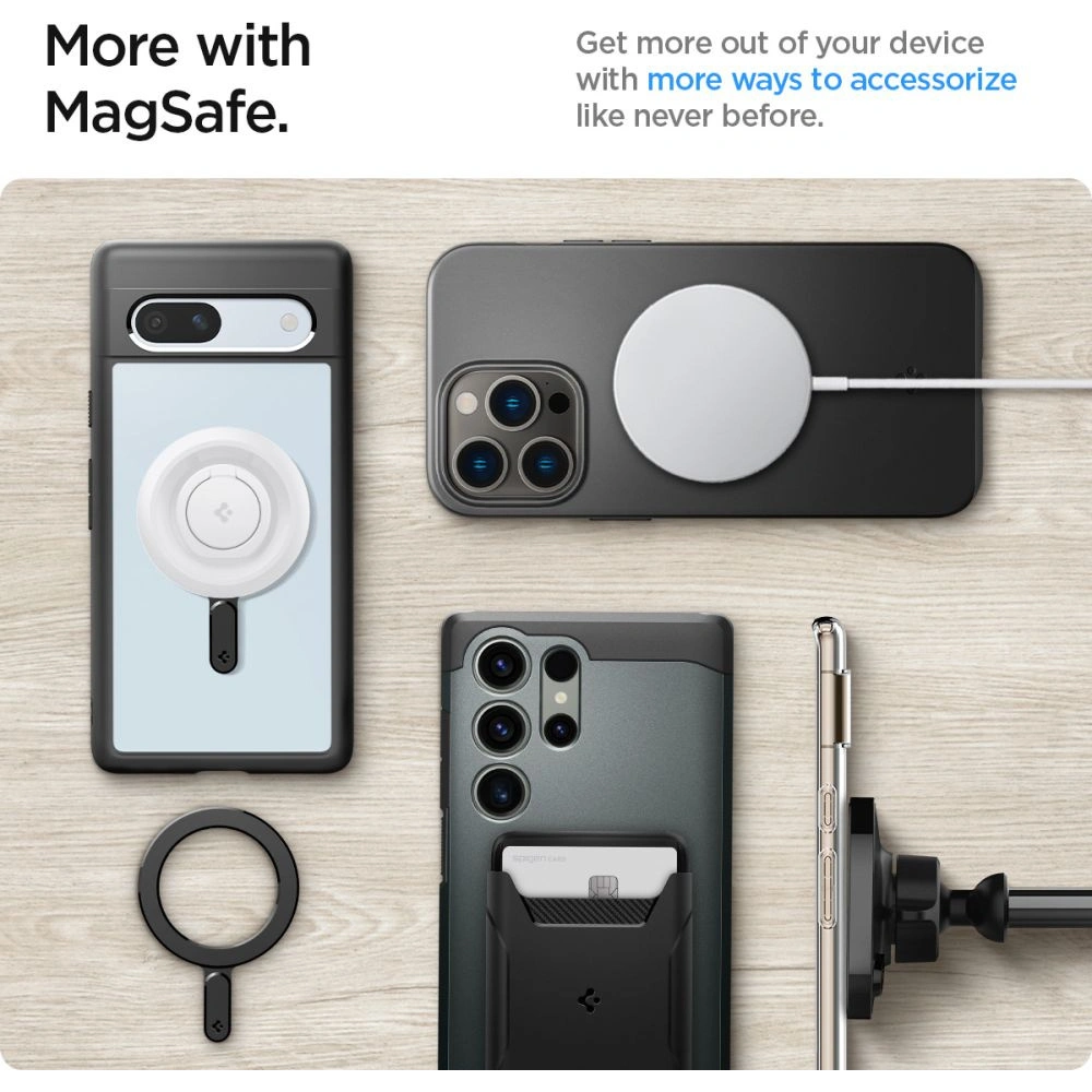 Hurtownia GSM - Prsten Spigen Onetap Ring Magnetic MagSafe deska černá - SPN3122 - {ean13} - Hurt
