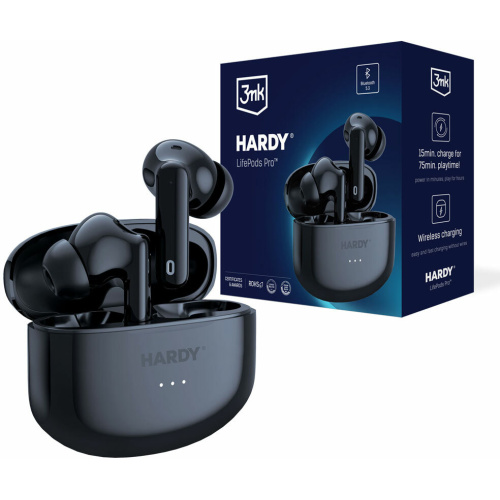 3MK Distributor - 5903108528283 - 3MK5282 - 3MK Hardy LifePods Pro Bluetooth 5.3 ANC wireless headphones black - B2B homescreen
