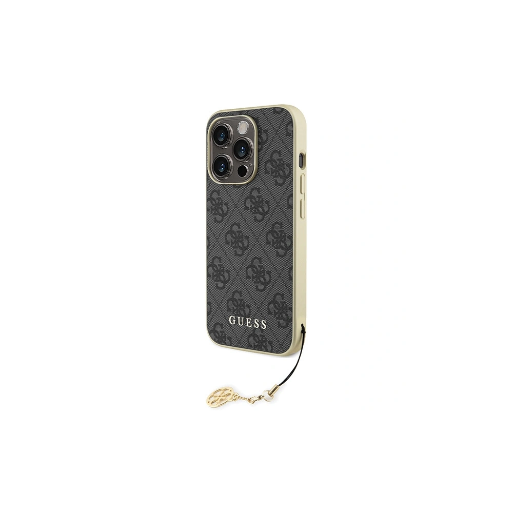 Etui Guess GUHCP15LGF4GGR Apple iPhone 15 Pro hardcase 4G Charms Collection szary/grey