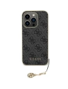 Case Guess GUHCP15LGF4GGR Apple iPhone 15 Pro Hardcase 4G Charms Collection grau/grey