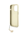 Case Guess GUHCP15LGF4GGR Apple iPhone 15 Pro Hardcase 4G Charms Collection grau/grey