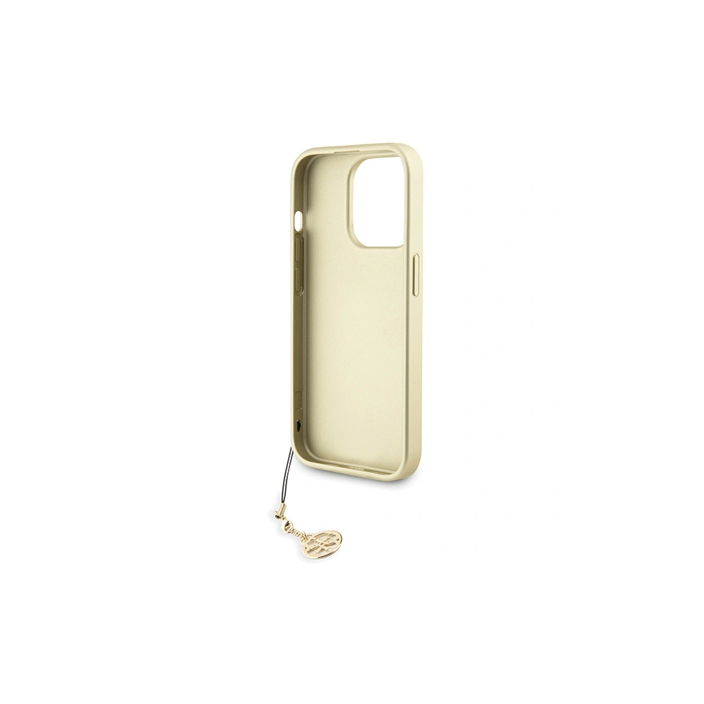 Case Guess GUHCP15LGF4GGR Apple iPhone 15 Pro Hardcase 4G Charms Collection grau/grey