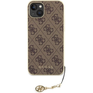 Wholesale Guess GUHCP15MGF4GBR Apple iPhone 15 Plus / 14 Plus hardcase 4G Charms Collection brown - GUE2976 - {ean13} - Hurt