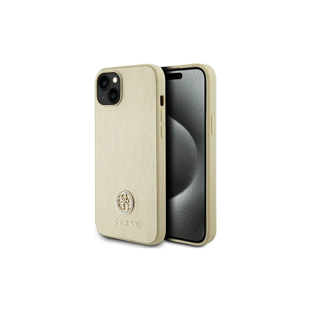 Hurtownia GSM - Etui Guess GUHCP15MPS4DGPD Apple iPhone 15 Plus / 14 Plus hardcase Strass Metal Logo auriu/gold - GUE2977 - {ean13} - Hurt
