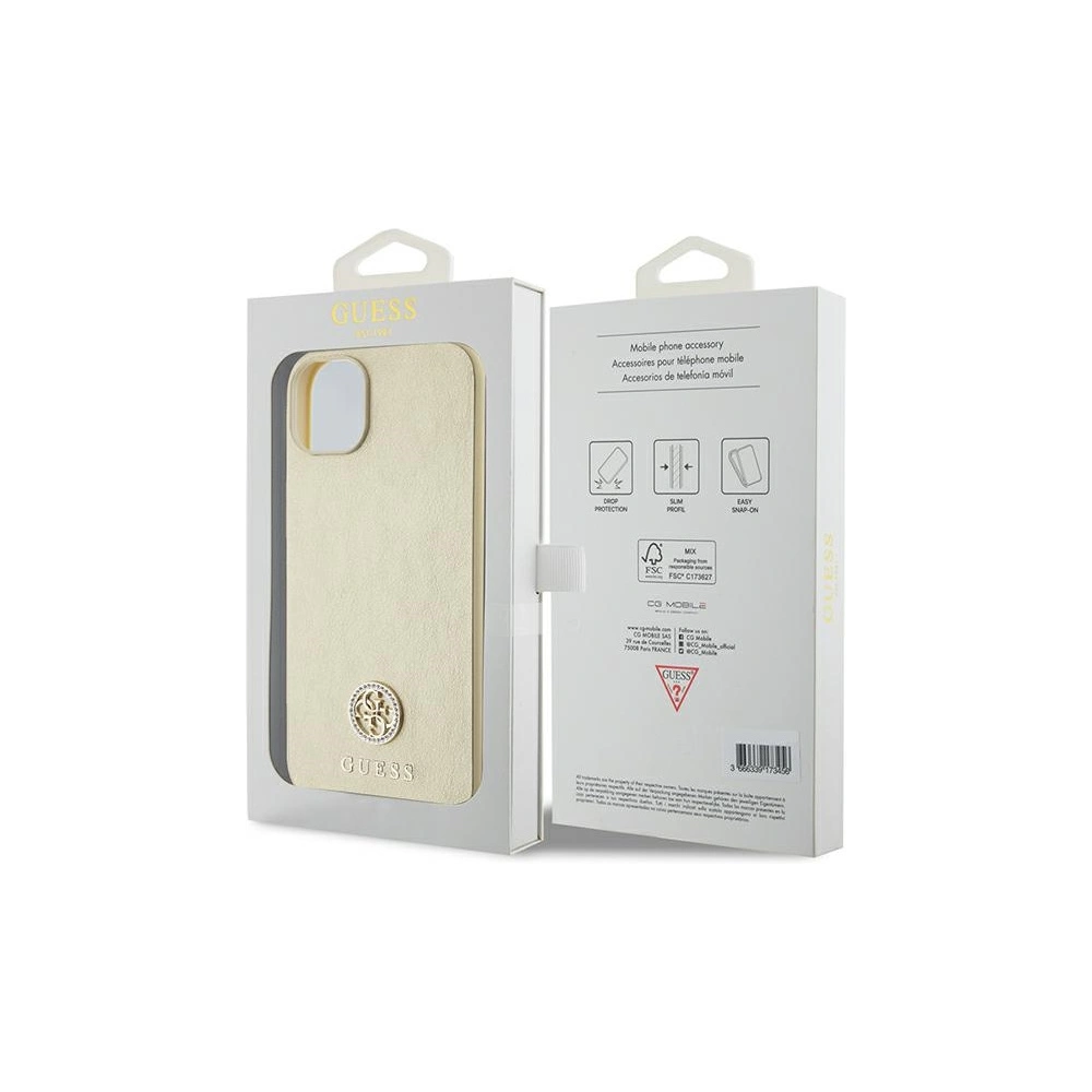 Hurtownia GSM - Etui Guess GUHCP15MPS4DGPD Apple iPhone 15 Plus / 14 Plus kemény tok Strassz Fém Logó arany/gold - GUE2977 - {ean13} - Hurt