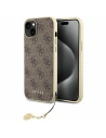 Wholesale Guess GUHCP15SGF4GBR Apple iPhone 15 hardcase 4G Charms Collection brown - GUE2978 - {ean13} - Hurt