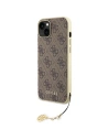 Wholesale Guess GUHCP15SGF4GBR Apple iPhone 15 hardcase 4G Charms Collection brown - GUE2978 - {ean13} - Hurt
