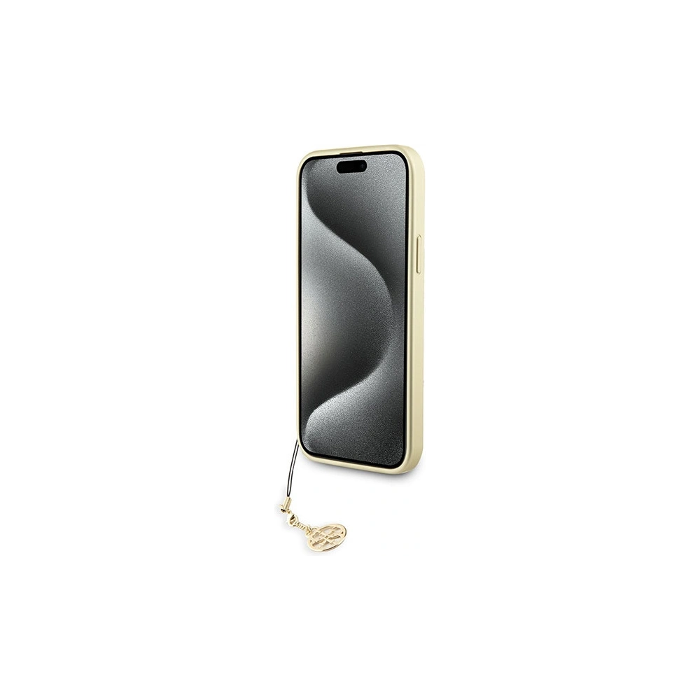Wholesale Guess GUHCP15SGF4GBR Apple iPhone 15 hardcase 4G Charms Collection brown - GUE2978 - {ean13} - Hurt