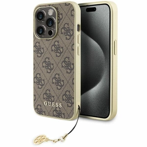Hurtownia GSM - Etui Guess GUHCP15XGF4GBR Apple iPhone 15 Pro Max hardcase 4G Charms Collection brązowy/brown - GUE2979 - {ean13} - Hurt