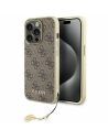Etui Guess GUHCP15XGF4GBR Apple iPhone 15 Pro Max hardcase 4G Charms Collection maro/brown
