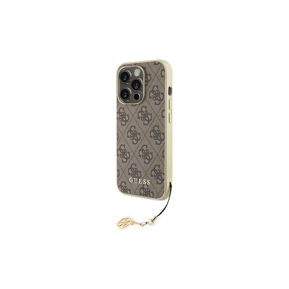 Hurtownia GSM - Etui Guess GUHCP15XGF4GBR Apple iPhone 15 Pro Max hardcase 4G Charms Collection maro/brown - GUE2979 - {ean13} - Hurt