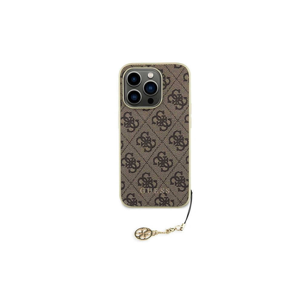 Hurtownia GSM - Etui Guess GUHCP15XGF4GBR Apple iPhone 15 Pro Max hardcase 4G Charms Collection maro/brown - GUE2979 - {ean13} - Hurt