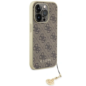 Wholesale Guess GUHCP15XGF4GBR Apple iPhone 15 Pro Max hardcase 4G Charms Collection brown - GUE2979 - {ean13} - Hurt