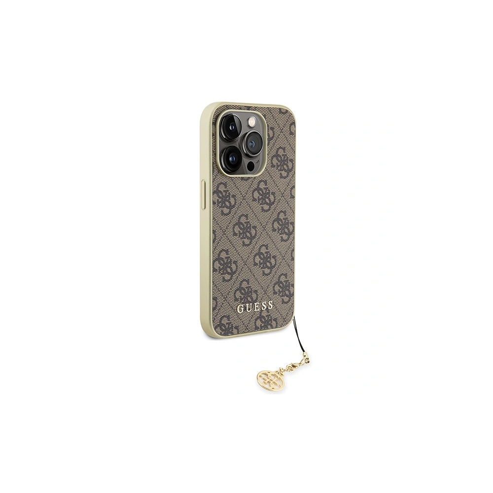 Hurtownia GSM - Etui Guess GUHCP15XGF4GBR Apple iPhone 15 Pro Max hardcase 4G Charms Collection maro/brown - GUE2979 - {ean13} - Hurt