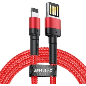 Kabel Lightning USB (dwustronny) Baseus Cafule 1,5A 2m (czerwony)
