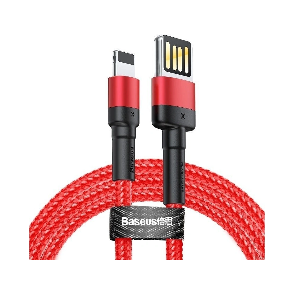 Hurtownia GSM - Kabel Lightning USB (oboustranný) Baseus Cafule 1,5A 2m (červený) - BSU443RED - {ean13} - Hurt