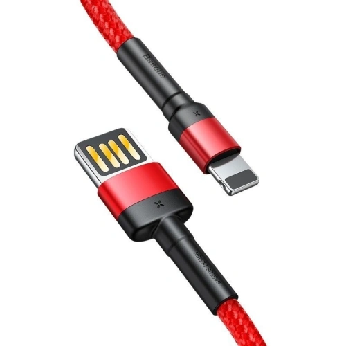Kabel Lightning USB (dwustronny) Baseus Cafule 1,5A 2m (czerwony)