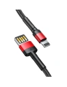 Hurtownia GSM - Cablu Lightning USB (bidirecțional) Baseus Cafule 1,5A 2m (negru-roșu) - BSU444BLKRED - {ean13} - Hurt