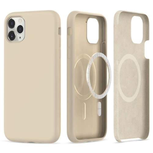 Etui Tech-Protect Silicone MagSafe Apple iPhone 11 Pro Beige