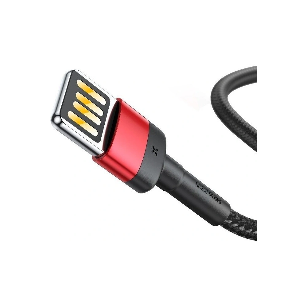 Hurtownia GSM - Cablu Lightning USB (bidirecțional) Baseus Cafule 1,5A 2m (negru-roșu) - BSU444BLKRED - {ean13} - Hurt