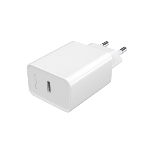 Mophie Distributor - 840056185685 - MPH064 - Mophie Essentials USB-C 20W PD wall charger (white) - B2B homescreen
