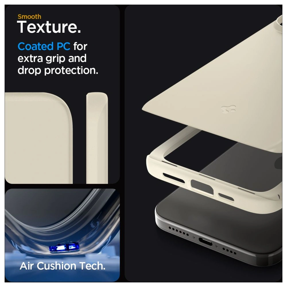 Hurtownia GSM - Etui Spigen Thin Fit Apple iPhone 15 Pro Némító Bézs - SPN3124 - {ean13} - Hurt
