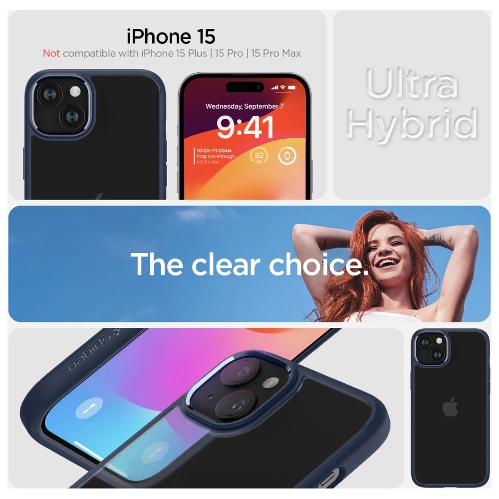 Hurtownia GSM - Etui Spigen Ultra Hybrid Apple iPhone 15 Námořnická modř - SPN3125 - {ean13} - Hurt