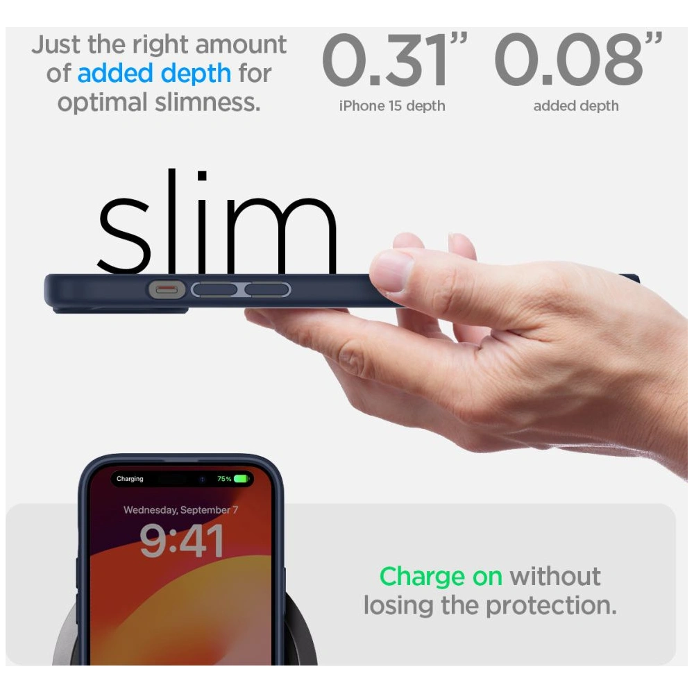 Hurtownia GSM - Etui Spigen Ultra Hybrid Apple iPhone 15 Námořnická modř - SPN3125 - {ean13} - Hurt