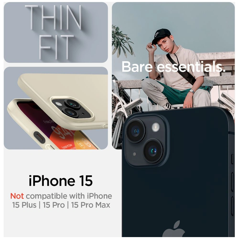 Hurtownia GSM - Etui Spigen Thin Fit Apple iPhone 15 Mute Beige - SPN3126 - {ean13} - Hurt