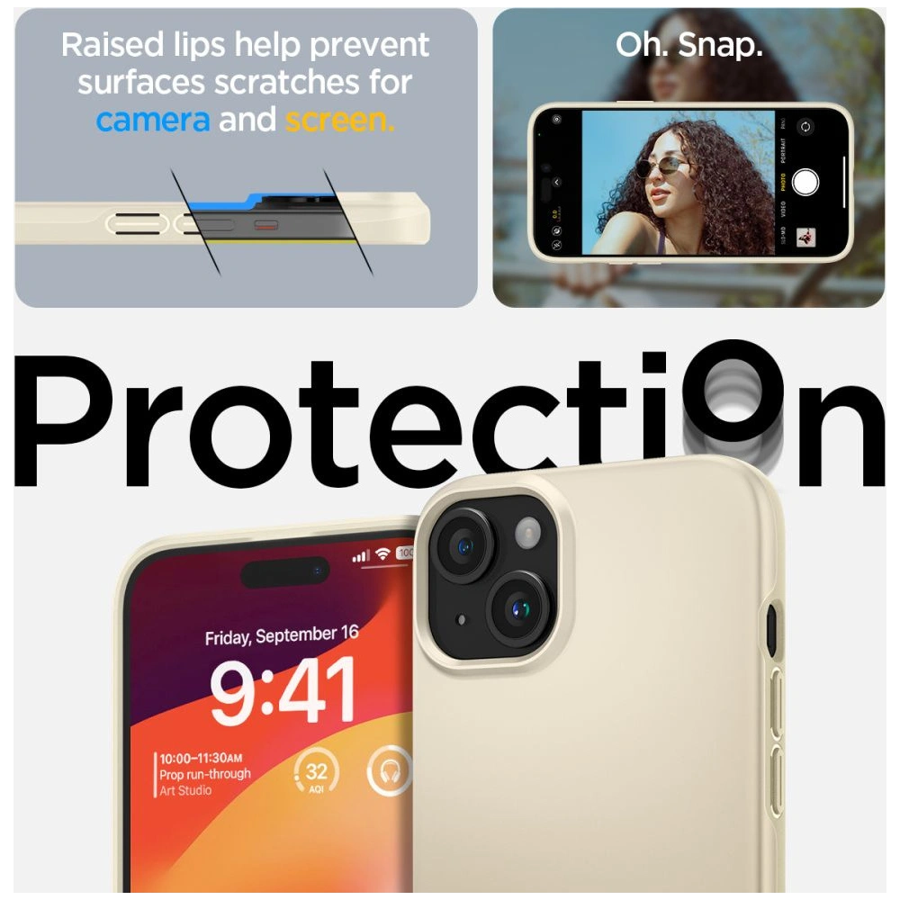 Hurtownia GSM - Etui Spigen Thin Fit Apple iPhone 15 Mute Beige - SPN3126 - {ean13} - Hurt