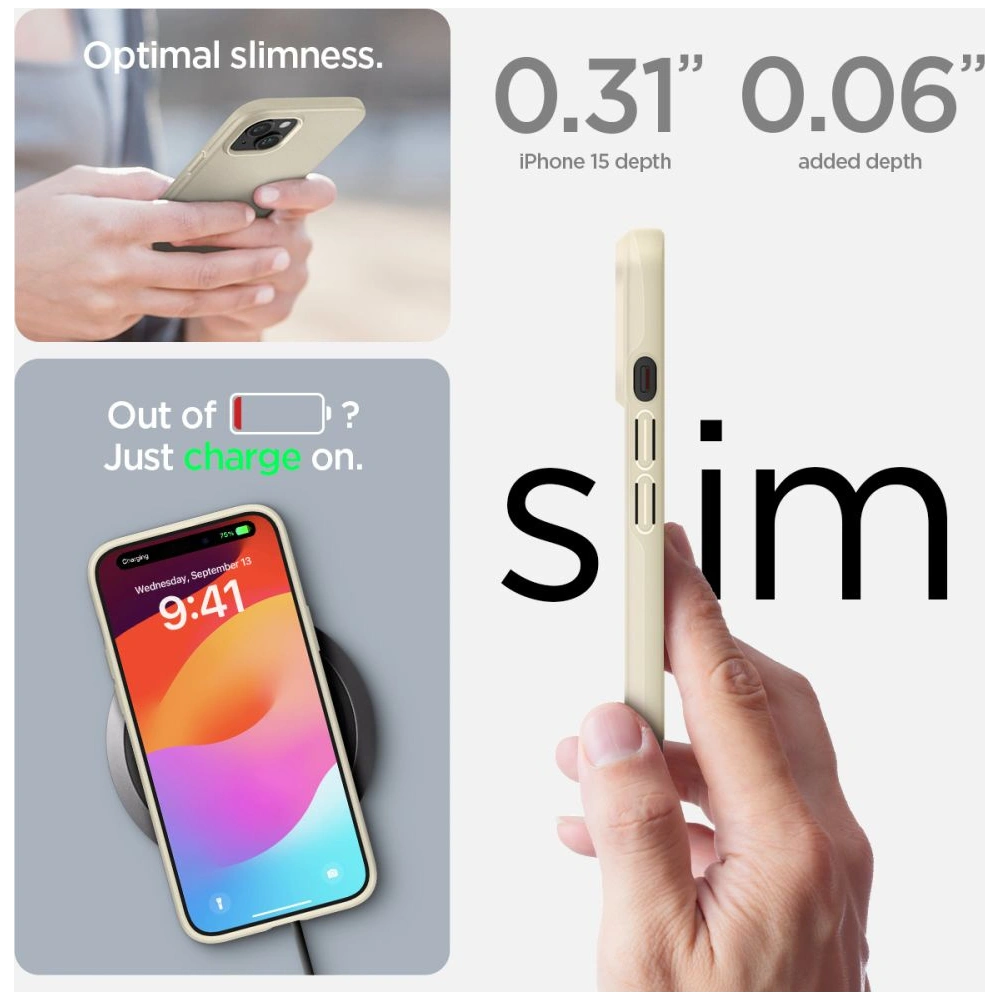 Hurtownia GSM - Etui Spigen Thin Fit Apple iPhone 15 Mute Beige - SPN3126 - {ean13} - Hurt