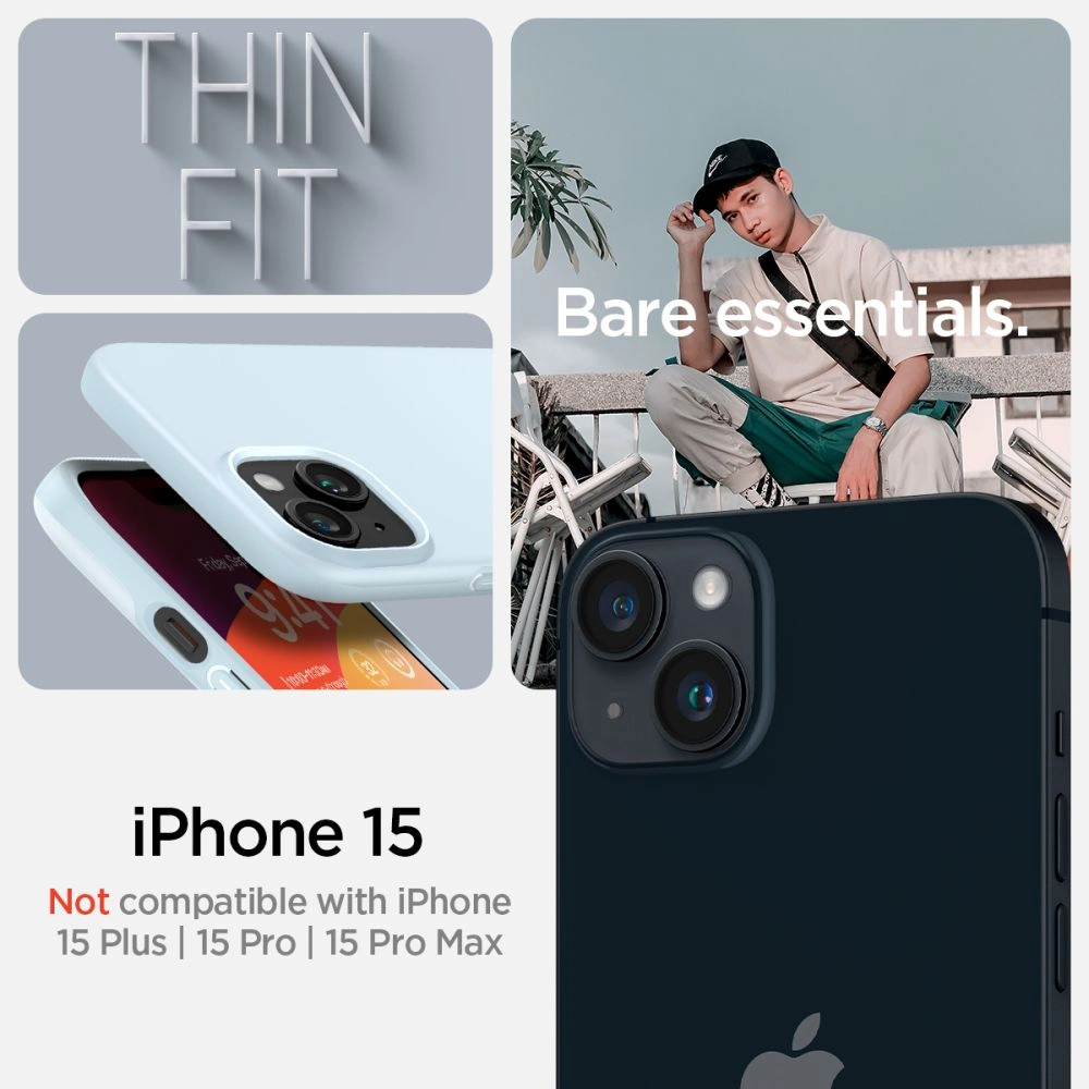 Hurtownia GSM - Etui Spigen Thin Fit Apple iPhone 15 Mute Blue - SPN3127 - {ean13} - Hurt
