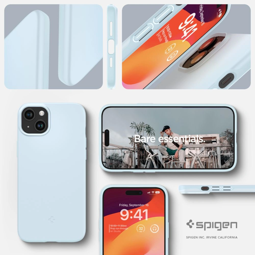 Wholesale Spigen Thin Fit Apple iPhone 15 Mute Blue - SPN3127 - {ean13} - Hurt