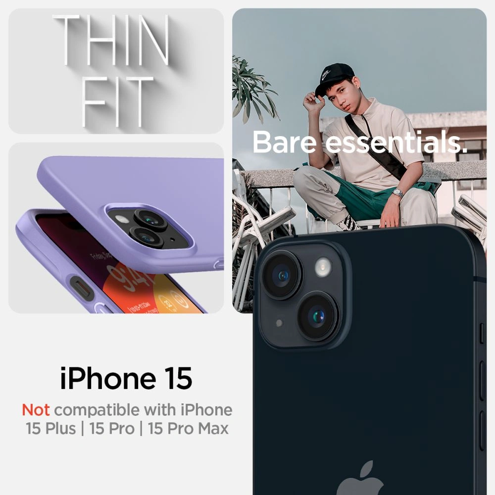 Hurtownia GSM - Etui Spigen Thin Fit Apple iPhone 15 Iris Purple - SPN3128 - {ean13} - Hurt