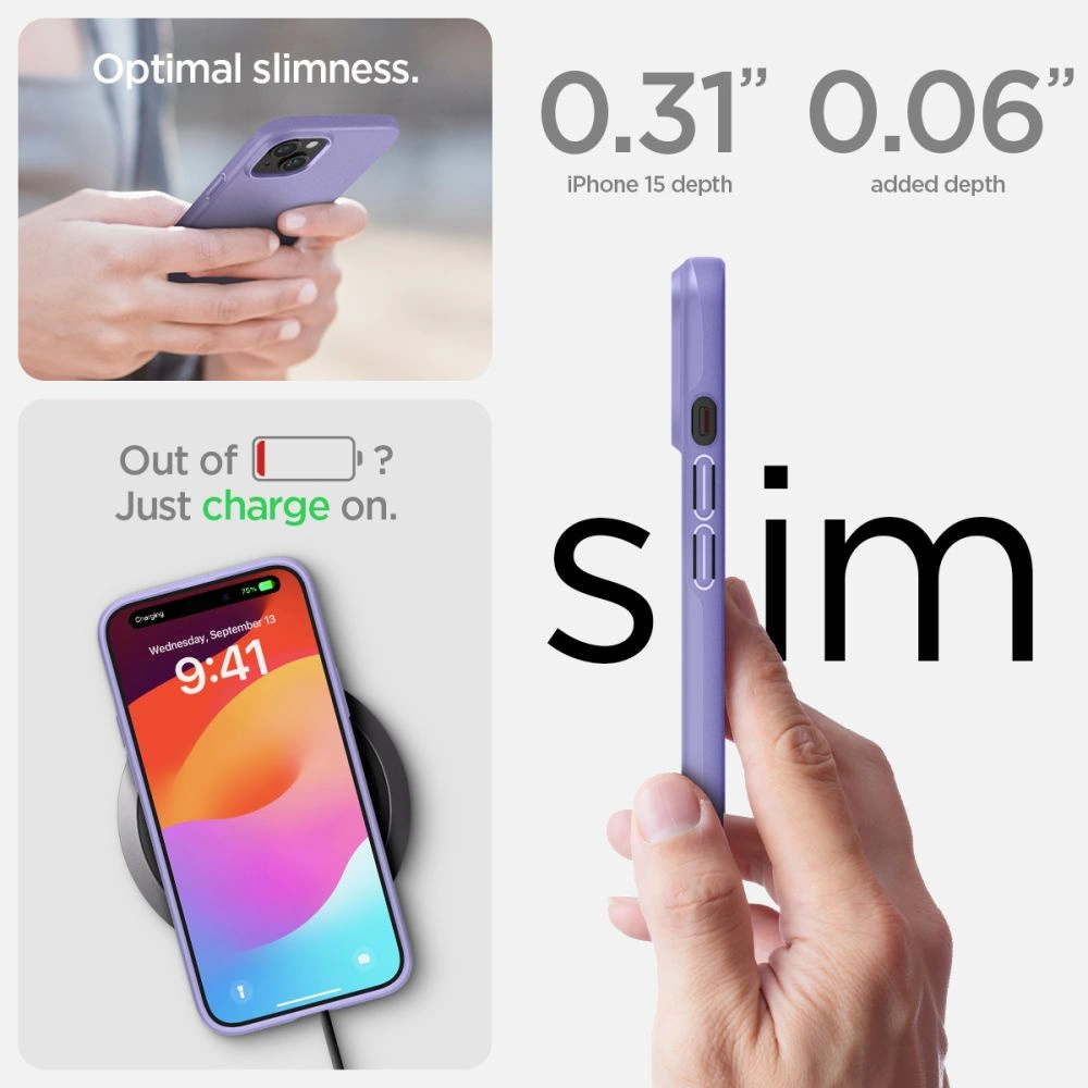 Hurtownia GSM - Etui Spigen Thin Fit Apple iPhone 15 Iris Purple - SPN3128 - {ean13} - Hurt